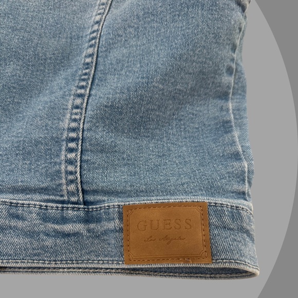 GUESS Women's Light Blue Denim Vest, Size Small - Picture 4 of 4